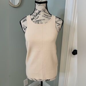 NWOT JCrew Cream Tank Top | Size XL | Layer | Stretchy | Everyday | Party